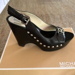 🖤MICHAEL KORS Platform Slingback Sandals